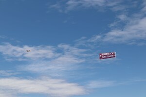 Unifor takes to the skies with a bold message for Premier Ford