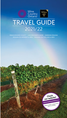 Wine Country Ontario 2021/22 Travel Guide Cover (CNW Group/Wine Marketing Association of Ontario)