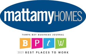 Mattamy Homes Recognized as a Best Place to Work in Tampa Bay for Third Year in a Row