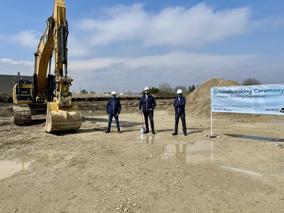 Congebec Toronto Expansion Ground Breaking Ceremony, May 3, 2021 (CNW Group/Congebec Inc.)