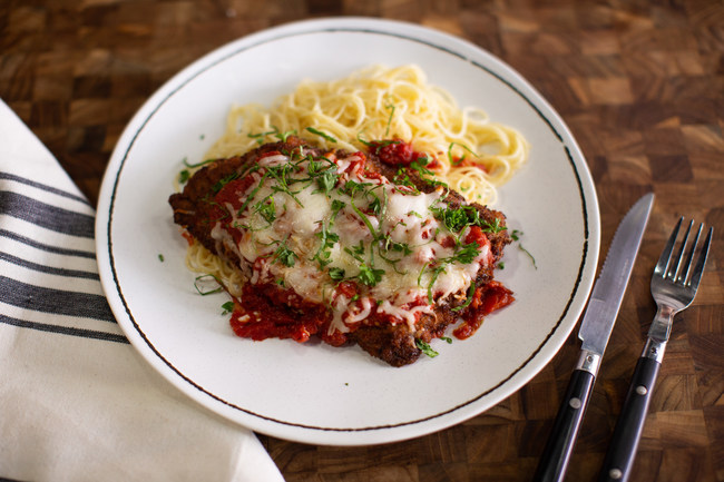 The Beef Parmesan recipe can be found at beefitswhatsfordinner.com