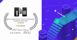 CoinGate remporte l'édition 2021 du prix Most Innovative Cryptocurrency Payment Gateway in Europe