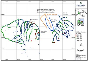 Kainantu Resources Identified Three Prospects in Successful Exploration Campaign: High-Grade 40 g/t Au Sample Result
