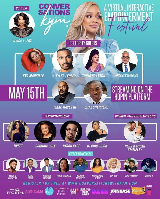 Vivica A. Fox and Kym Feltus Join Forces with Eva Marcille, Tyler Lepley, Trina Braxton, Hill Harper, Tweet and More For the Ultimate Virtual Women's Empowerment Festival - Vimarsana News
