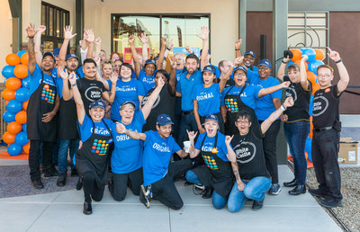 White Castle employees celebrate the opening of the Castle in Scottsdale, Arizona, in October 2019.