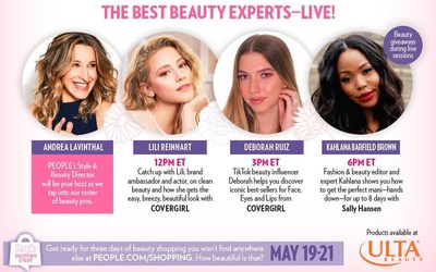 PEOPLE and Coty Partner for Live Beauty Event on May 19 
Featuring Actress Lili Reinhart to Kick Off PEOPLE’s Three-Day Digital Social Shopping Experience with Beauty, Fashion, and Lifestyle Brands