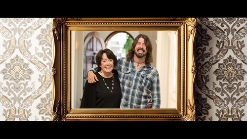 Foo Fighters' Dave Grohl with his mother Virginia Hanlon Grohl, as part of Ram brand's "Spotlight' advertising campaign shining a spotlight on everyday rock stars.  Photo Credit: Michael Elins