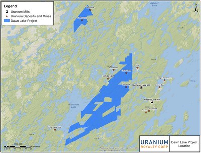 Uranium Royalty Corp. Completes Acquisition of Royalties on McArthur River and Cigar Lake Mines from Reserve Minerals Corp. and Secures Option on Dawn Lake Project (CNW Group/Uranium Royalty Corp.)
