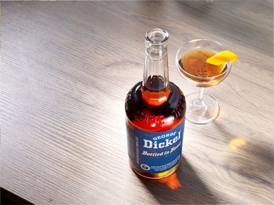 At 100 proof, George Dickel Bottled in Bond Distilling Season Spring 2007 is best enjoyed neat or on the rocks and plays well in many classic cocktails like a Perfect Manhattan thoughtfully garnished with an orange peel to further amplify the fruit notes found in the liquid.