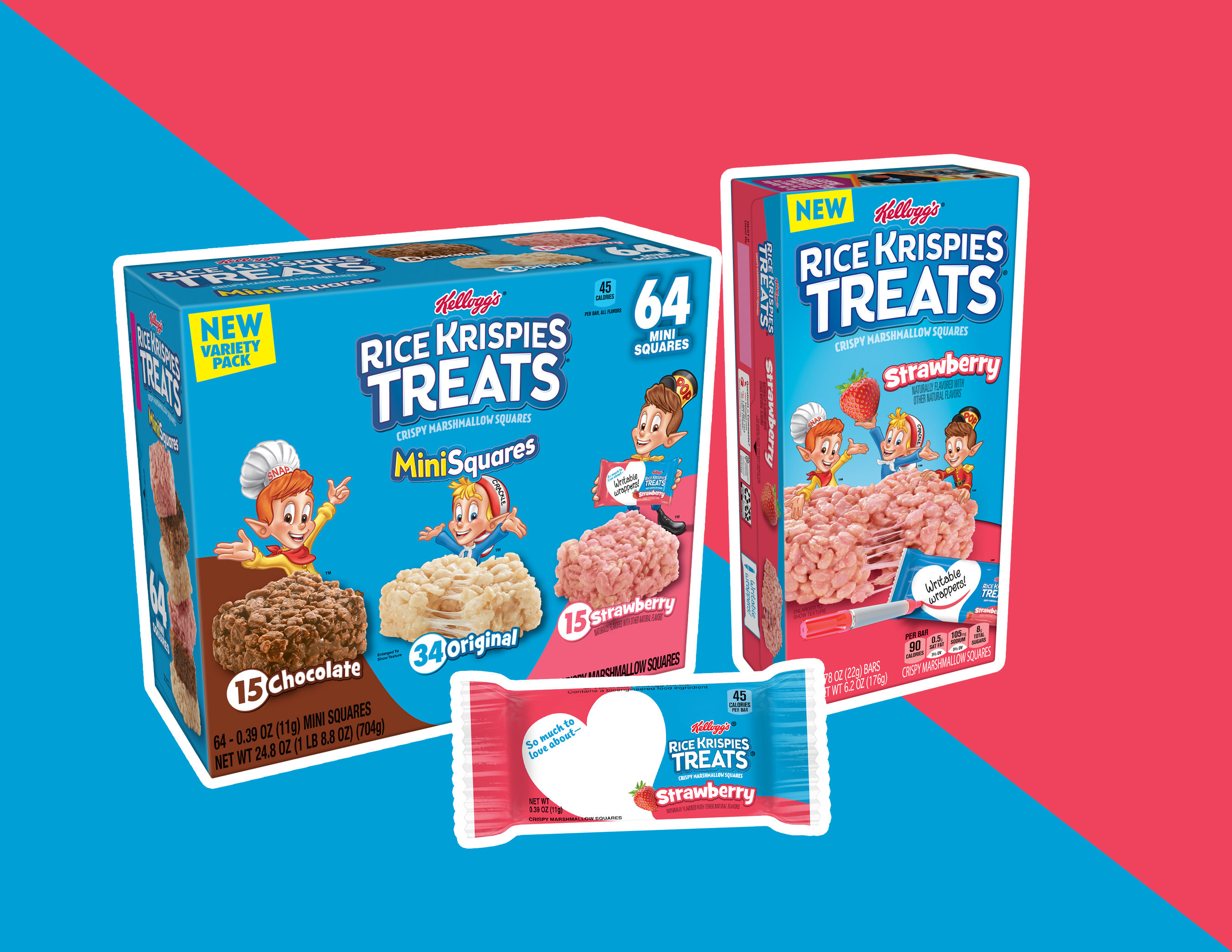Just in Time for Summer, Rice Krispies Treats® Brings Back a Fan-Favorite, Rice  Krispies Treats Strawberry, & Launches New Neapolitan Ice Cream-Inspired  Mini-Squares Variety Pack - May 11, 2021
