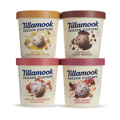 Tillamook County Creamery Association Debuts New Rich and Creamy Frozen Custards in Eight Fresh Flavor Combinations.