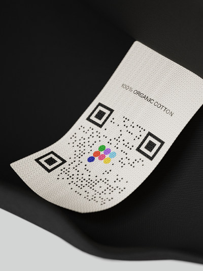 PANGAIA label with EON QR code