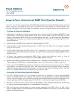Keyera Corp. Announces 2021 First Quarter Results