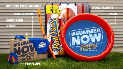 Standing in summer solidarity with the Ball Park brand is simple -- and those who join have a chance to win summer swag to celebrate the season in style. The essentials in the kit include a hot dog pack pool float, kiddie pool, pool noodle with grill marks, visor, apron, flip flops and sunscreen.