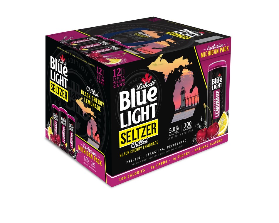 Labatt Blue Light Black Cherry Seltzer Lemonade Michigan-Exclusive Pack