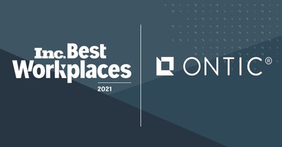 Ontic Receives Inc. Magazine’s Best Workplaces 2021 Award