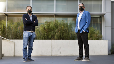 A team of scientists at Gladstone Institutes and UC San Francisco led by Alex Marson (left) and Nevan Krogan (right) fine-tuned CRISPR-Cas9 genome editing to help understand how the human immune system fights viruses and microbes.
