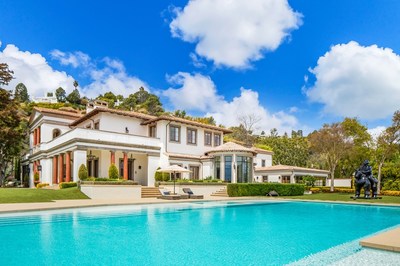 Sylvester Stallone’s world-class contemporary Mediterranean compound listed by Jade Mills of Coldwell Banker Realty for $85,000,000. Photo Credit: Photo by Anthony Barcelo.