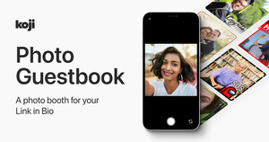 Creator Economy Startup Koji Launches Photo Guestbook: A Customizable Photo Booth For Your Link In Bio