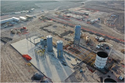 Figure 4: Merrill-Crowe Plant Construction (CNW Group/Orla Mining Ltd.)