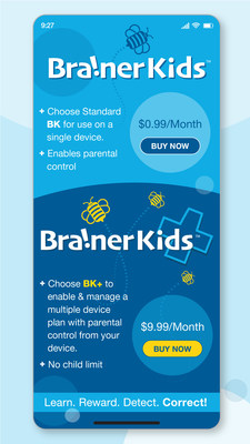 New mobile app parents of 4-11 year old kids need to download.  BrainerKids is revolutionary technology allowing parents to balance screen time between entertainment and education while providing complete parental control functionality. The lessons are incentivized in an earn while you learn platform.  BrainerKids also monitors children for any developmental disabilities or challenges providing parents with a built-in detection system.