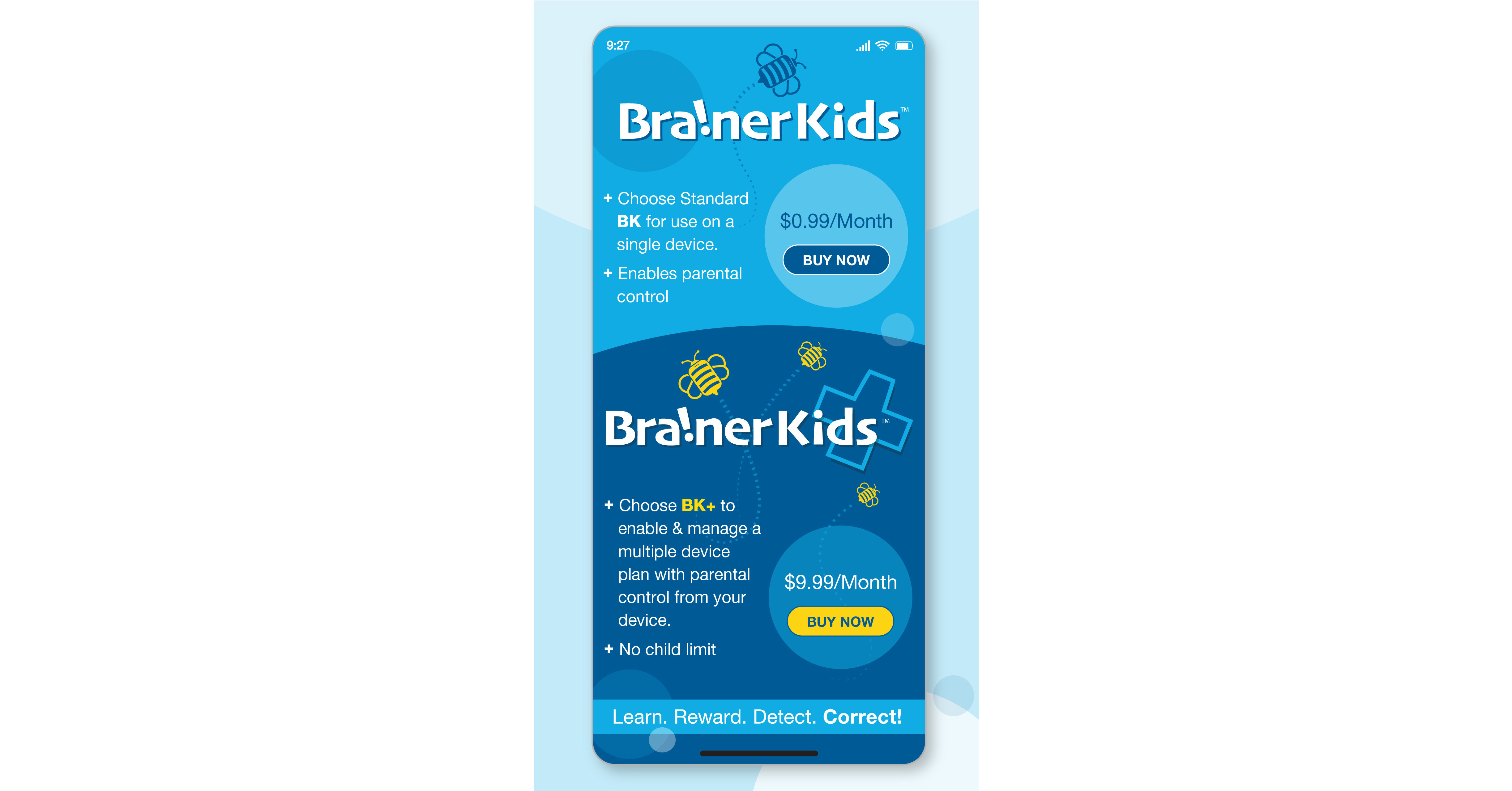 Exciting launch of BrainerKids, a revolutionary technology allowing parents to balance screen time between entertainment and education while providing complete parental control functionality