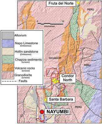 Figure 1. Regional location map of Nayumbi relative to other gold deposits. (CNW Group/Luminex Resources Corp.)