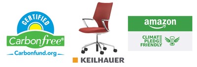 Carbonfund.org Foundation is proud to announce with Keilhauer the Carbonfree Product Certification of the new Swurve conference chair. The Carbonfree Certified Products Program is proud to be part of Amazon's Climate Pledge Friendly Program.