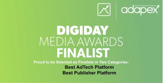 Adapex Finalist for Digiday Media Awards