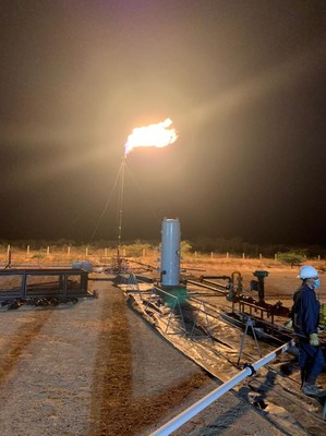 Figure 1: Istanbul-1 flare stack (CNW Group/NG Energy International Corp.)
