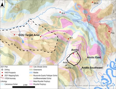 Figure 1. Drilling Locations Near the Arctic Project (CNW Group/Trilogy Metals Inc.)