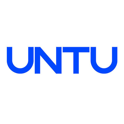 UNTU's preferred logo is blue letters on white background.