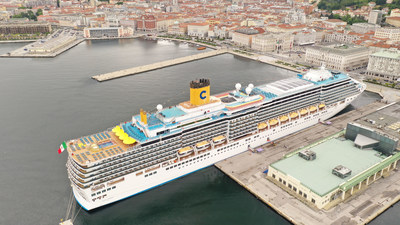 Costa Luminosa, the second ship of Costa Cruises to resume operations in 2021, marks the restart of the cruise sector in the eastern Mediterranean after setting sail from the port of Trieste on May 16.