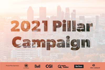 The Chamber of Commerce of Metropolitan Montreal is launching its new visibility campaign to celebrate the contribution of its pillar partners – Air Canada, Bell, CGI, Hydro-Québec, Rio Tinto and SNC-Lavalin – to the prosperity and relaunch of the city. (CNW Group/Chamber of Commerce of Metropolitan Montreal)