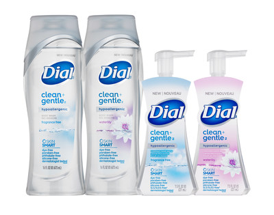 Ideal for all skin types, new Dial Clean + Gentle is dermatologist-tested, hypoallergenic, non-irritating, and gentle on skin. (CNW Group/Henkel Canada)