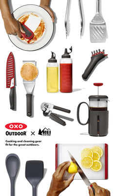 The OXO Outdoor line of cooking and cleaning tools, launching exclusively with REI.