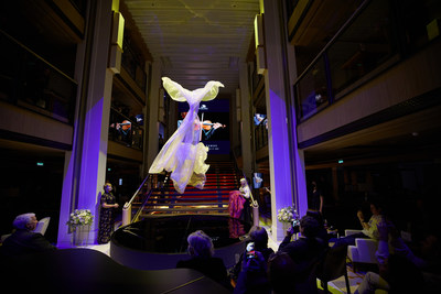 As a part of Viking Venus’ special naming ceremony, guests were treated to the unveiling of a custom “Air Fountain” by artist Daniel Wurtzel, which was specifically designed and installed in the ship’s Atrium for the event. Best known for his kinetic sculptures and installations using air and lightweight materials that fly, Wurtzel has shown his artworks around the world. For more information, visit www.viking.com.