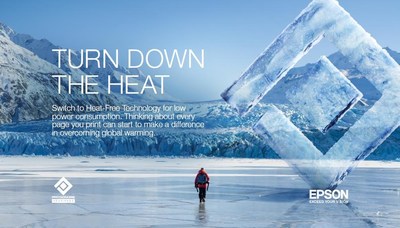 Epson’s TURN DOWN THE HEAT’ campaign encouraging people at homes and offices to switch to Heat-Free Technology with low power consumption. ©Jasper Gibson