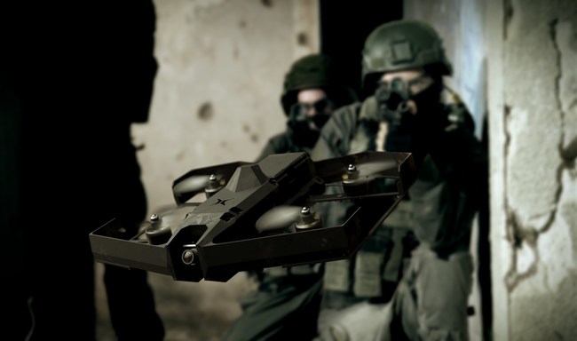 The SKYLORD XTENDER in action: providing a unique, human-centric ˜machine interface technology' that enables operators to remotely intervene in dangerous situations, from a safe distance, via drone by virtually ˜sitting inside' the small sUAS.