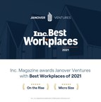 Fintech Startup Janover Inc. Awarded Inc. Magazine's Best Workplaces of 2021