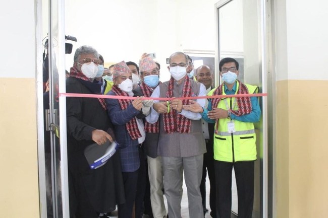 Indian Ambassador to Nepal, Vinay Mohan Kwatra, inaugurated Sewa International's Nepal Covid Care Center in Kathmandu on Monday, May 17, 2021