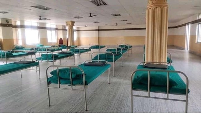 Sewa International's COVID Care Center at Aggrawal Kendra in Kathmandu, Nepal