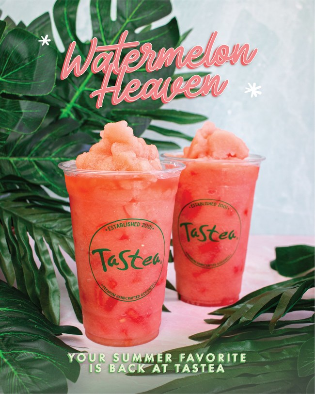 Tastea Fresh Smoothies & Teas announces the return of their fan-favorite summer drink, Watermelon Heaven.