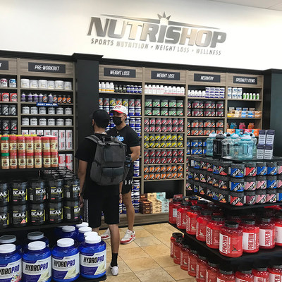 A glimpse at the new state-of-the-art NUTRISHOP® Pro Shop now open inside the 24 Hour Fitness® Sacramento Downtown club.