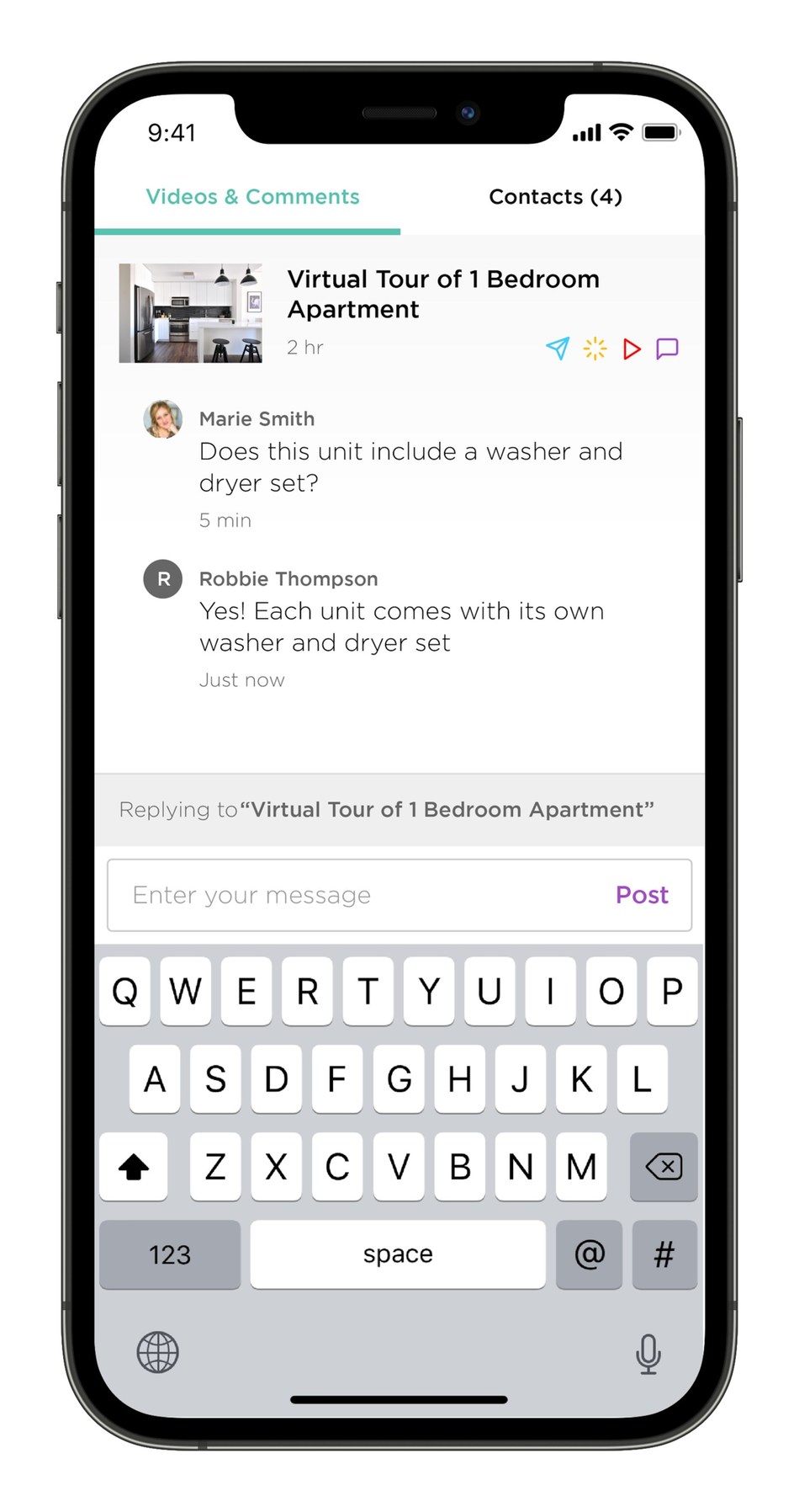 Convey by OneDay features instant two-way messaging to create personalized connections.