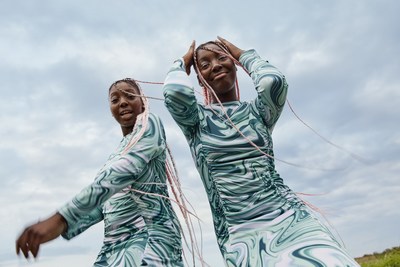 TikTok twins, Sash and Lala for Zalando's Summer Campaign, 'Activists of Optimism,' which aims to spread positivity and optimism, captured by photographer, Jorde Perez Ortiz.