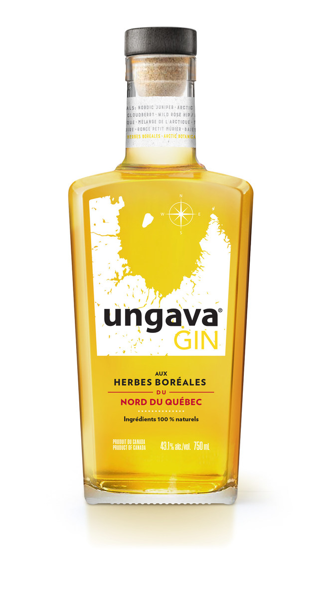 La nouvelle bouteille du gin Ungava (Groupe CNW/Les Spiritueux Ungava)