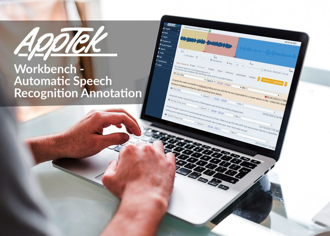AppTek Workbench - Automatic Speech Recognition Annotation