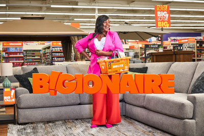 Big Lots launches a new, breakthrough brand campaign – “Be A BIGionaire” – that invites savvy shoppers to feel like a million bucks when they hunt for the best deals at their neighborhood Big Lots. BigLots.com.