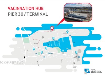 VACINNATION HUB - PIER 30 / TERMINAL (CNW Group/iA Financial Group)